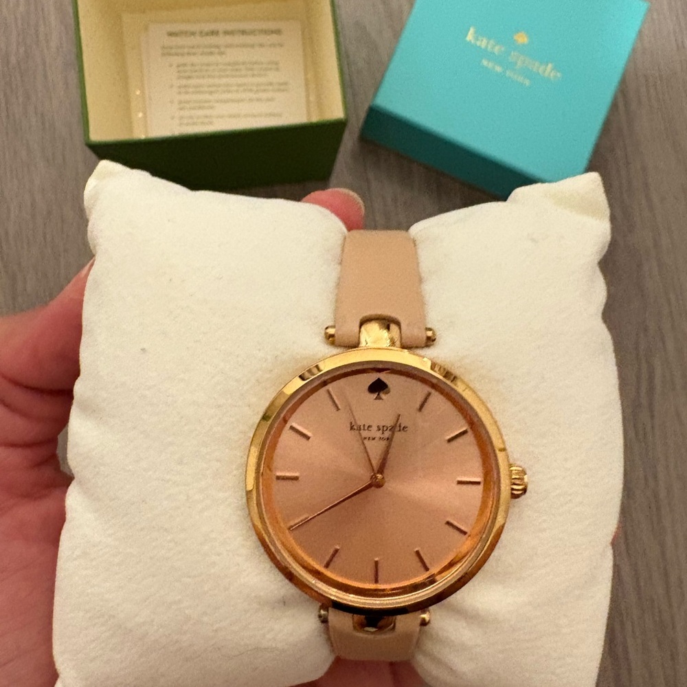 Kate Spade tan and gold watch